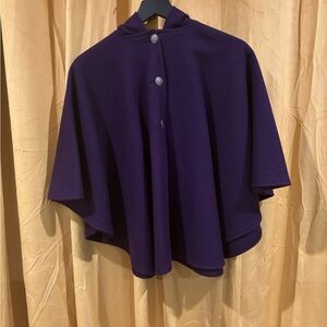 Purple wool cape (small)